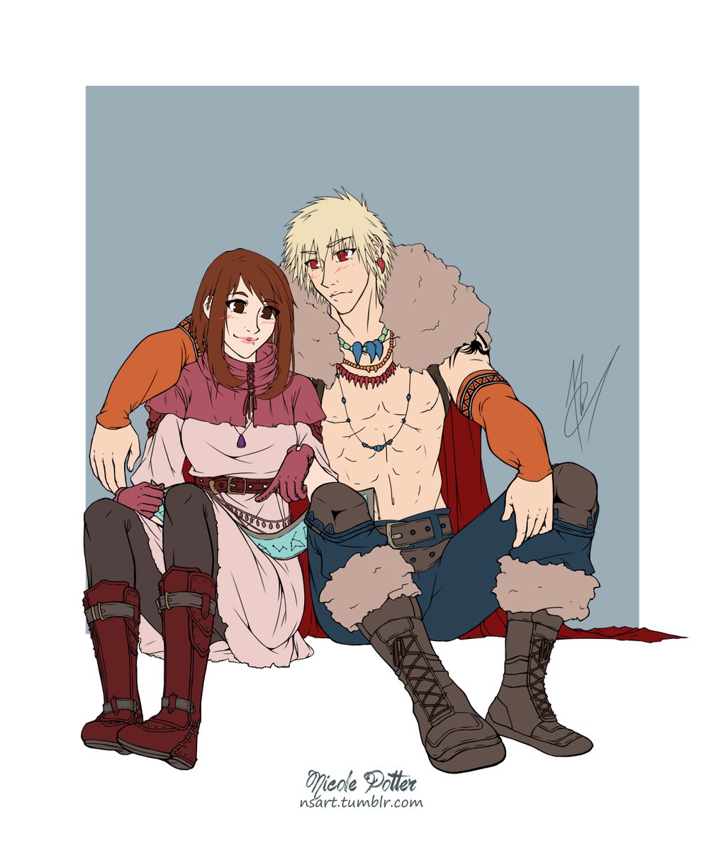 My gift for Tex over on the <a href="/CampKacchako/">Camp KACCHAKO</a> Discord server bday swap!! One of their prompts was the fantasy AU (which I💕) &amp; stargazing. So heres Ochako wanting to go out stargazing  &amp; Bakugou insisting he come...for you know, protection...not at all to get closer haha🥰 #kacchako
