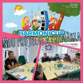 A partir de Gener els alumnes de 1r i 2n gaudiran encara més de la música aprenent a tocar l’harmònica! Gràcies Sergi per la teva  proposta! #ProtagonistesAmbTu <a href="/TeresesVilanova/">Escola Les Tereses</a> <a href="/FETeresiana/">FET</a>