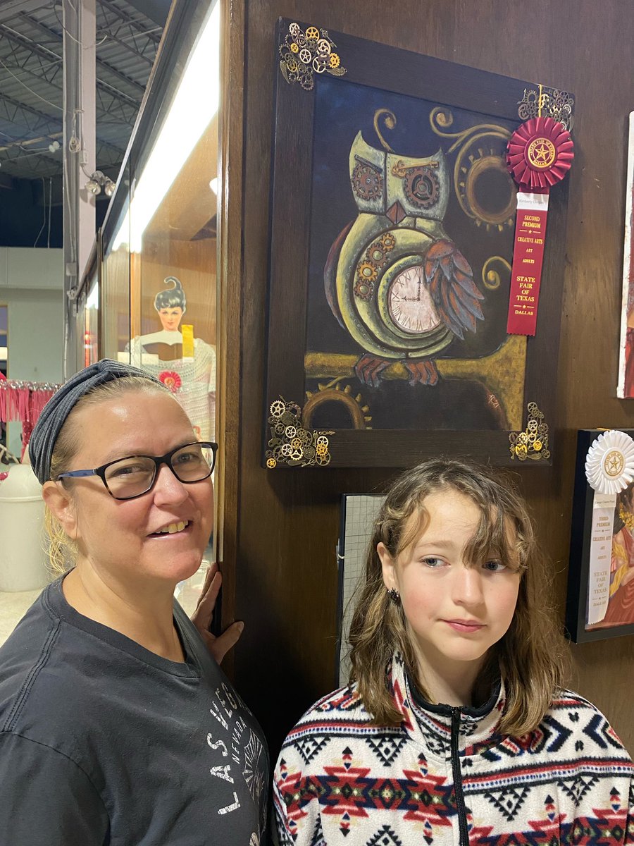 clingank's tweet photo. We got to visit my pics on display at the Creative Arts contest at the State Fair.  Yay, me! #StateFairofTX https://t.co/T4nGvpoUBp