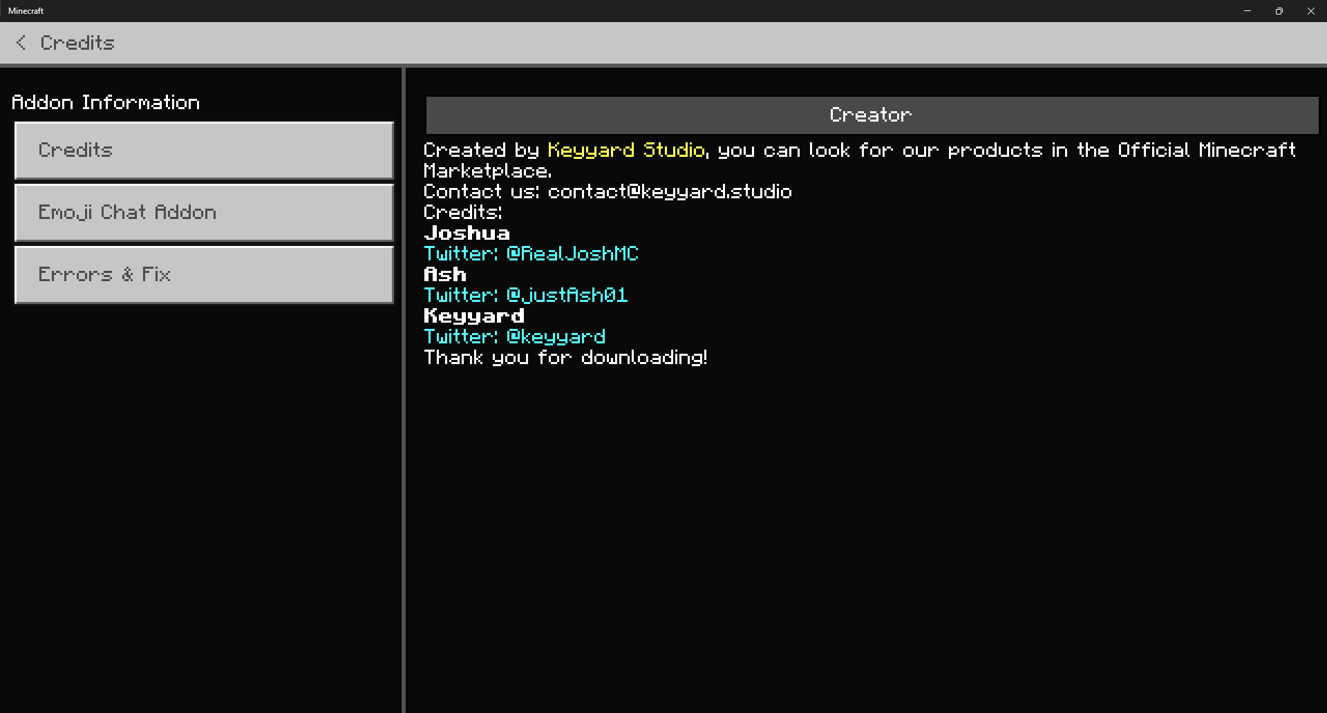 Minecraft emoji chat for Emotes