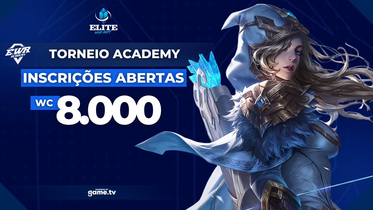 Vocês estão preparados para mais uma semana de torneios Academy da #elitewildrift? 

As inscrições para os torneios 22, 23 e 24 da próxima semana já estão abertas: game.tv/t/p7SUVWfJu