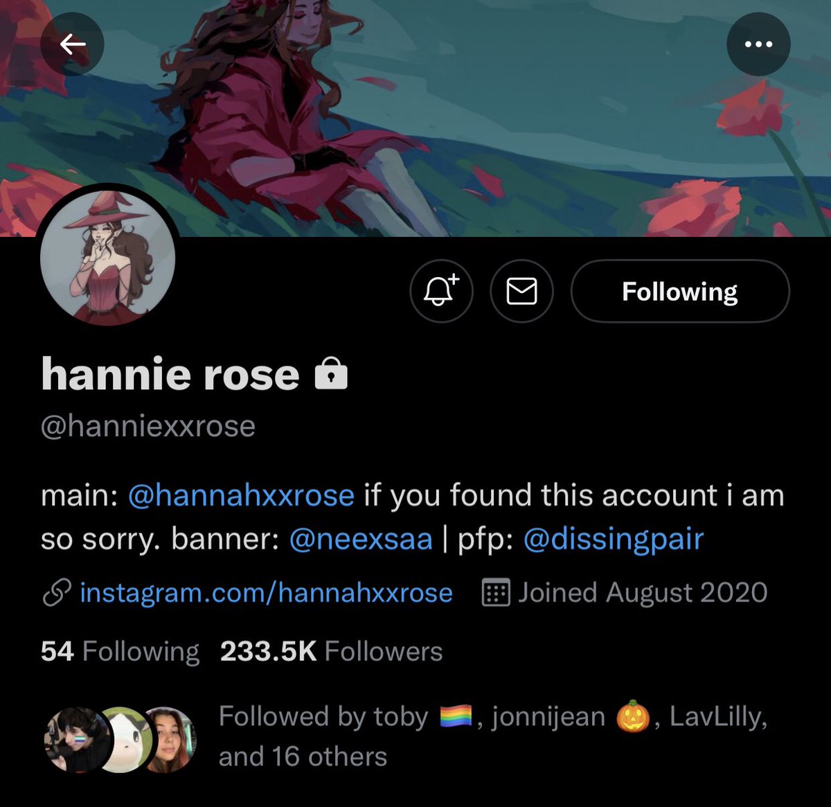 heliophoria's tweet photo. how tf did i get into hannah's private without realizing- I DIDNT KNOW I FOLLOWED THIS https://t.co/Uip6RnQlnm