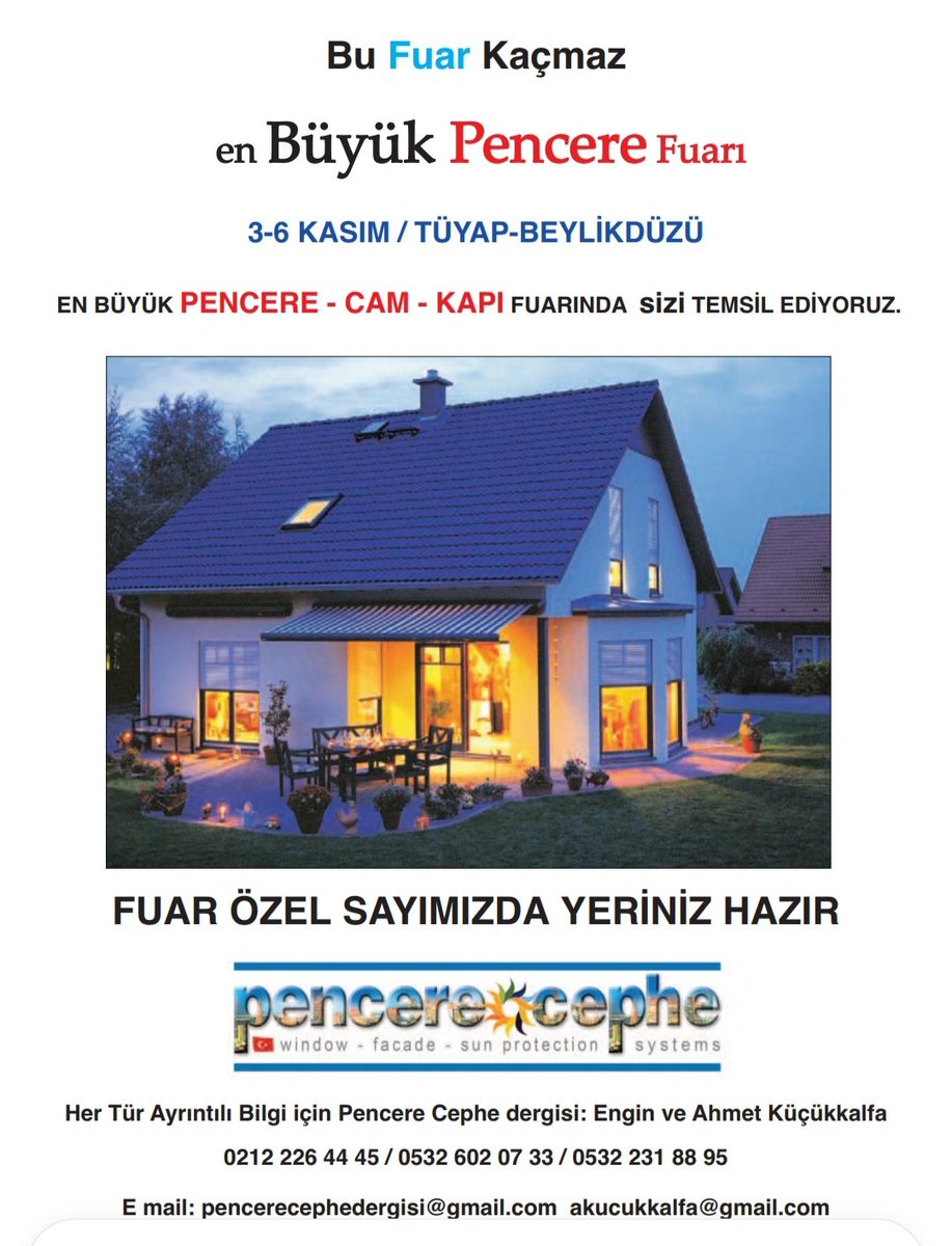 #tüyapfuarmerkezi #pencerefuarı #cephefuarı #pencerecamkapıfuarı