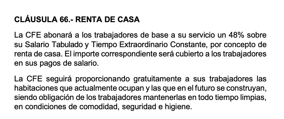 LeonEconomista's tweet photo. Se quejan de que OXXO y BIMBO no pagan tanto por la electricidad (porque ellos la generan). Pero los trabajadores de la CFE tienen electricidad GRATIS, además les pagan un 48% extra de su salario para que paguen la RENTA DE SUS CASAS, y otro 30.9% para ayuda en transporte. https://t.co/qgQGZuTnBL