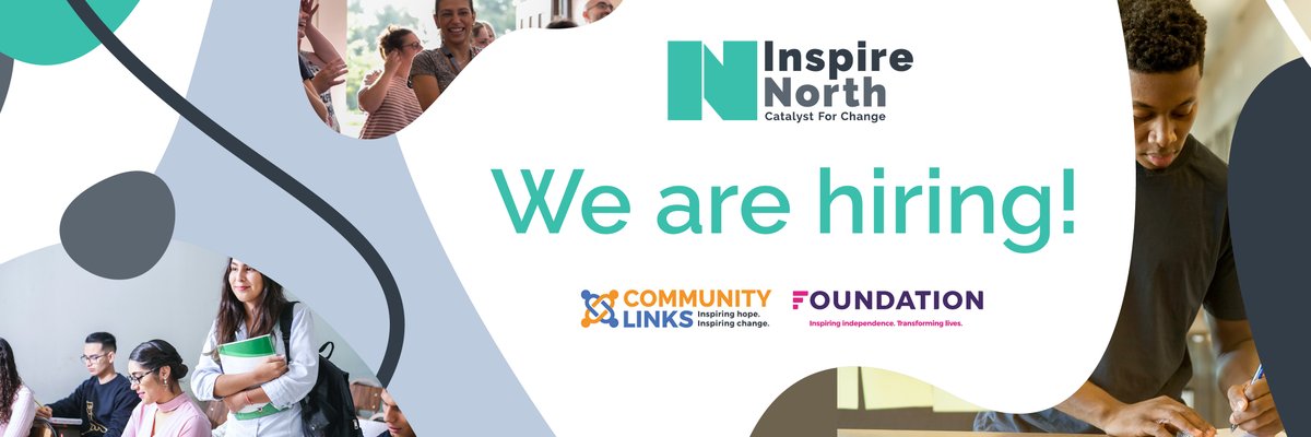 A part time opportunity has become available in the Quality and Performance Team!

Start your journey with Inspire North today:  inspirenorth.current-vacancies.com/Jobs/Advert/23… 

#leedsjob #charityleeds #charityjobs #MentalHealthMatters #mentalhealthjobs