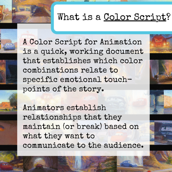 Haydenfilms's tweet photo. What are #colorscripts? Well, they are different ways of planning a story- that even writers can get behind! Which animated film as the best Color Scripts in your opinion?
#animation #cars #colortheory #filmeducation https://t.co/tN4dVHz55I