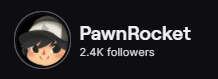 pawnrocket_'s tweet photo. Thanks everyone for over 2000 followers on Twitter and Twitch. I'll be holding a Mogstation giveaway to celebrate! Follow, like and RT this tweet to enter!

I'll be picking the winners on my birthday, the 23rd!

1st: Any Item of choice!
2nd: Any outfit!
3rd: Side Step emote! https://t.co/yzbXALzTUw