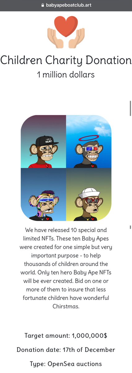 iAmNanoowz's tweet photo. Might wanna check out🐒
Baby Ape Boat Club #BABC #NFT
247 out of 333 have been dropped. 
🔥🔥Over 52 eth traded🔥🔥

10 Special NFT’s on auction to Raise Money for Childrens Charity
Com check us out!!

👇🏼Join Here👇🏼
https://t.co/dx7DD16GAz

#NFTdrop #NFTcollector #NFT #Ethereum https://t.co/Z1jbFoSkFU