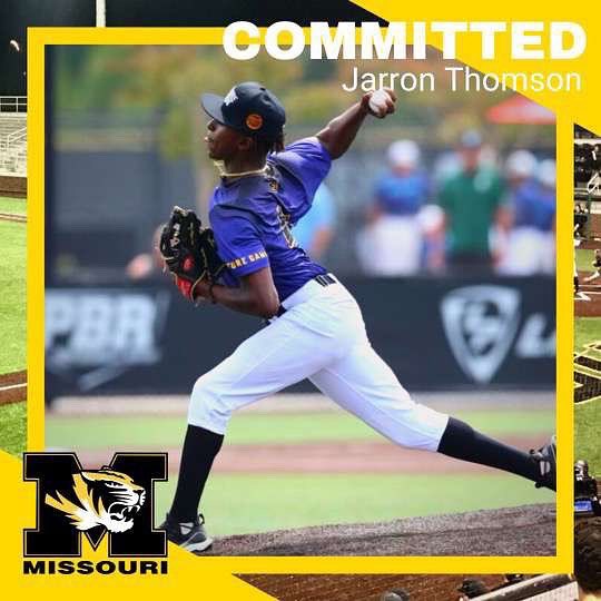 Beyond blessed to announce my commitment to the University of Missouri, I would like to thank my family, friends, coaches and teammates for all the support, I’m proud to be a Mizzou Tiger and will continue to work hard !!  💛🖤 <a href="/coachshee/">Mark Sheehan</a> <a href="/MizzouBaseball/">Mizzou Baseball</a>