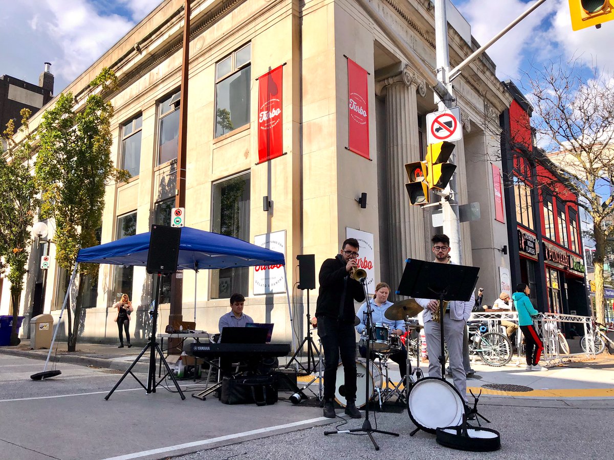 CrissiCochrane's tweet photo. Had an awesome time at #OpenStreets Windsor today! Especially loved hearing the incredible sounds of @CHCjazz echoing throughout the streets downtown. ❤️ #yqg #cdnmusic https://t.co/QJWVSYpAIH