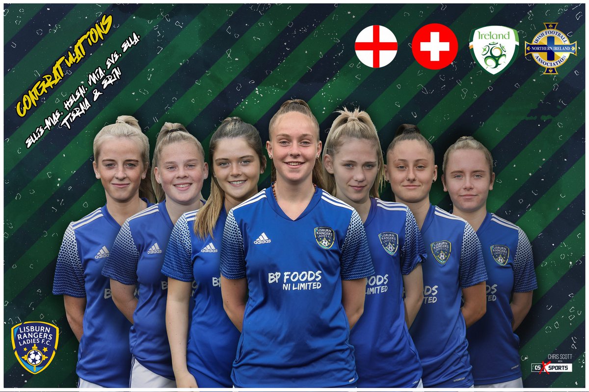 LisburnRangers's tweet image. Congratulations to 7 of our ladies that have been selected to represent NI U19’s at the UEFA Women’s Euro Qualifiers. 

Switzerland 20th Oct, England 23rd Oct &amp;amp; ROI 26th Oct. 

Well done, good luck and enjoy the experience ladies from everyone at the club.

Uppa Blues 👍🏼⚽️💙