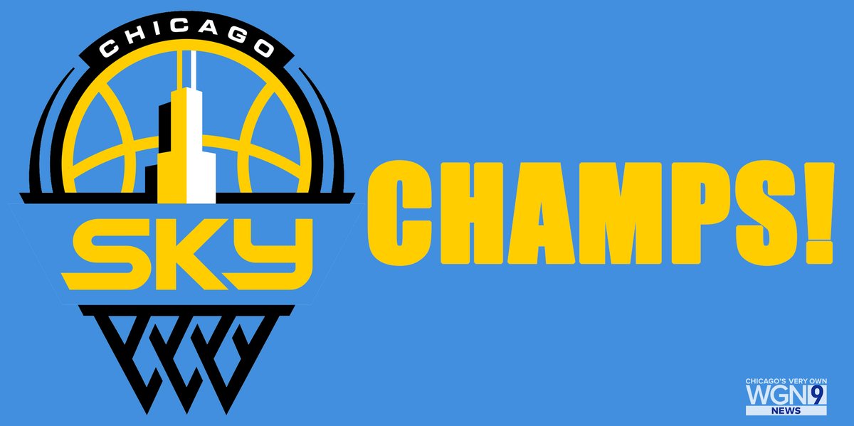 The Chicago Sky win their first WNBA championship in franchise history, rallying back to defeat the Mercury 80-74!!! #SkyTown