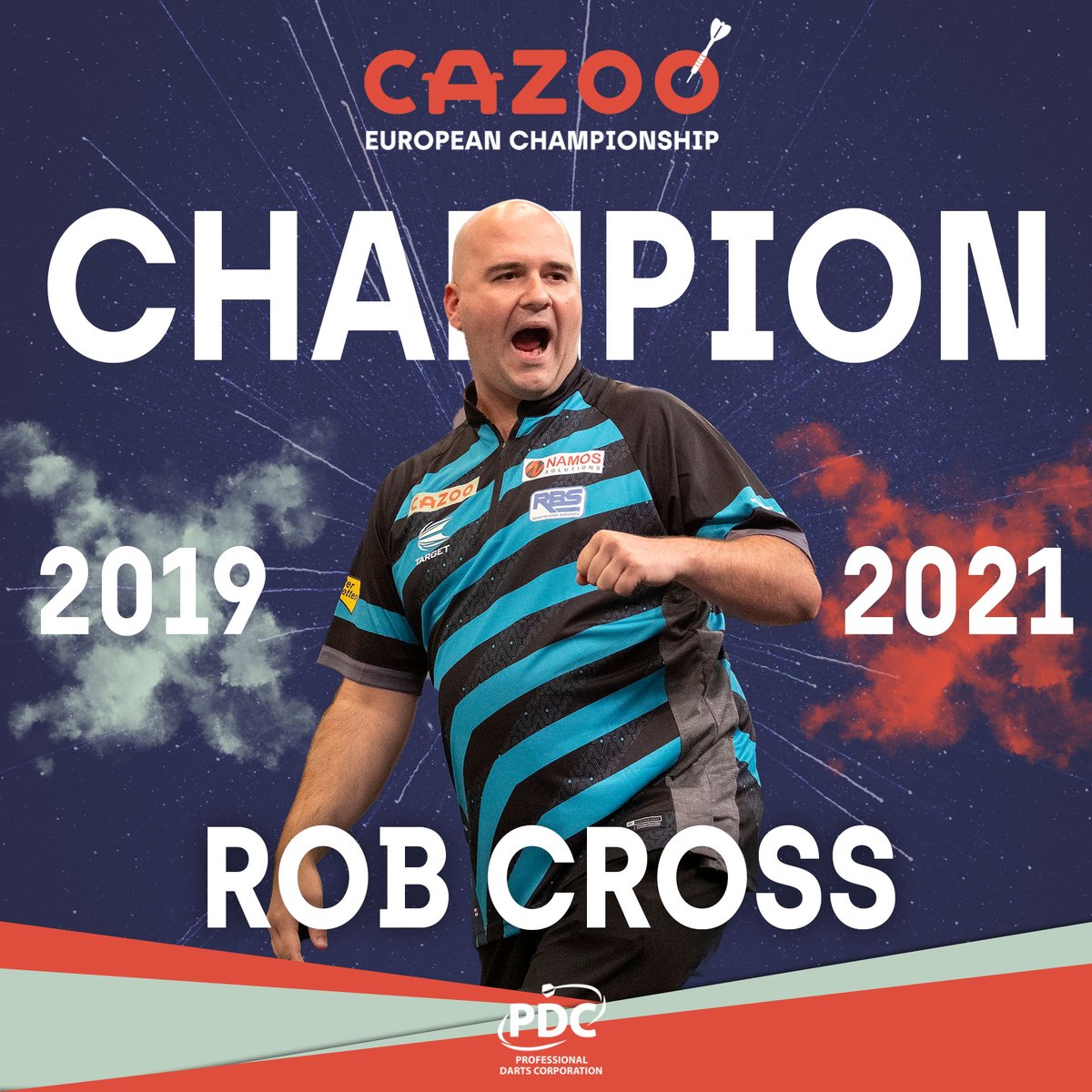 PDC Darts on Twitter: "𝗖𝗥𝗢𝗦𝗦 𝗗𝗢𝗘𝗦 𝗜𝗧 𝗔𝗚𝗔𝗜𝗡! second European title for Rob Cross as he backs up his in 2019 by doing it again in 2021. What a weekend