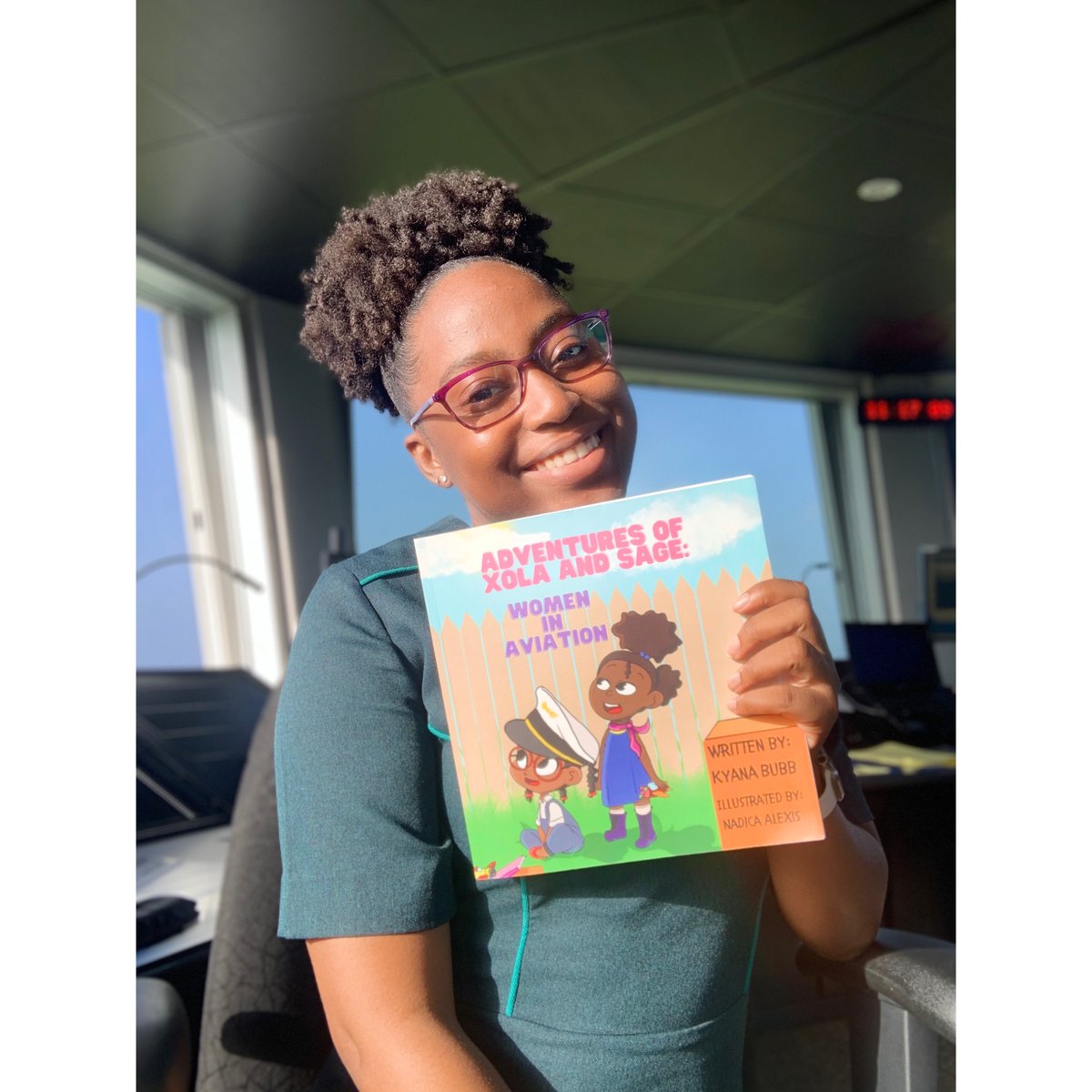 _KaiiB_'s tweet photo. Heyyy… Wednesday is Air Traffic Controller’s Day. 

I’ve been an ATCO for almost 3 years!! 
Earlier this year I published my 1st Children’s book on ‘Women in Aviation’ .. like me😅

If this is your first time coming across me and my book, can you help by RTing! https://t.co/Mj6rLWsrds