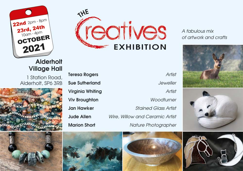 VivAtTheTurnery's tweet photo. Getting ready for my next #exhibition with #TheCreatives at the lovely village hall @AlderholtHall.  Another opportunity to see and buy our beautiful #art and #crafts! Perfect early #Christmas #gifts.  Starts #friday Hope to see you there! https://t.co/3nmZkDk4ze
