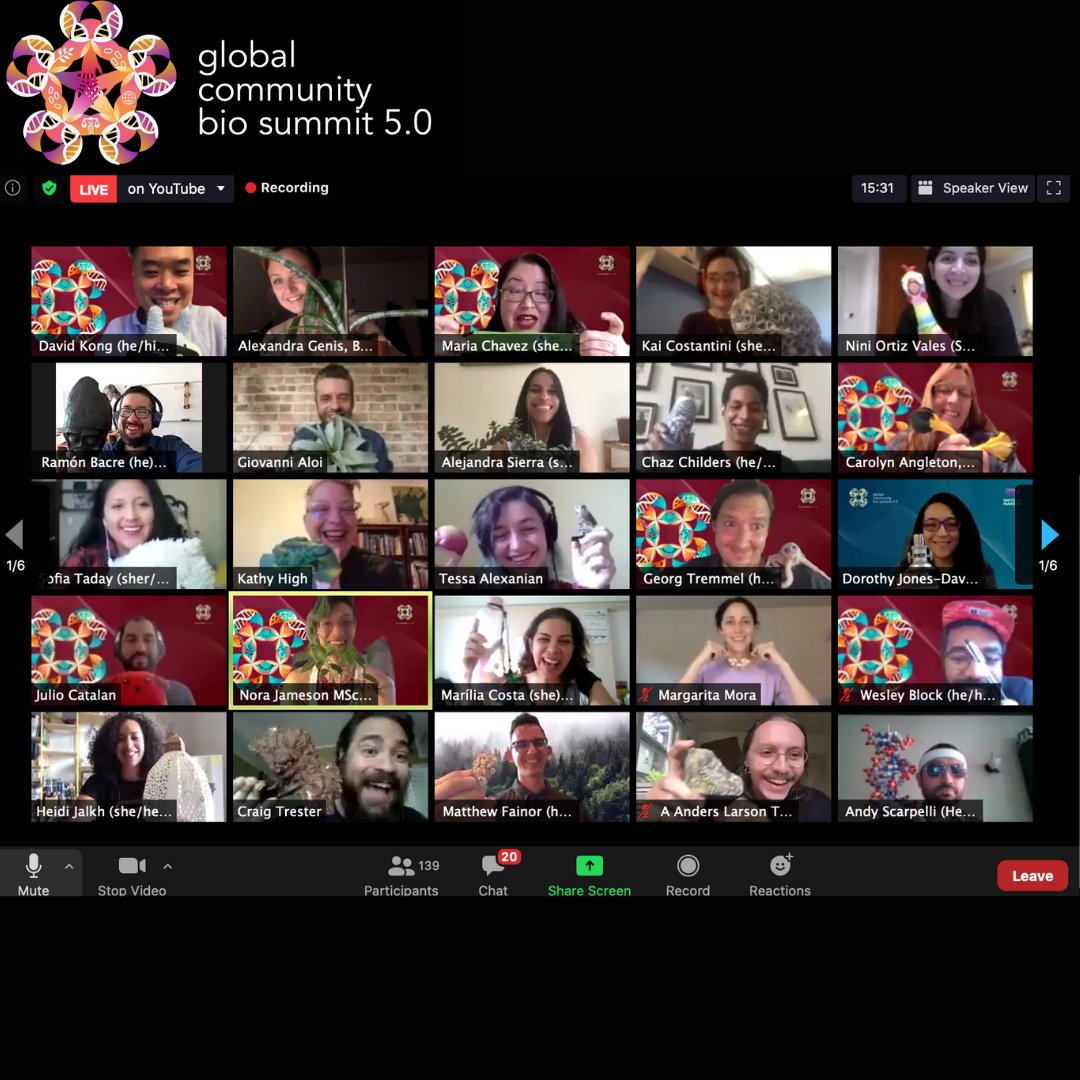 's tweet image. Bio Summit 5.0 is coming soon! Join us for 3 days of programming from #CommunityBio, for community bio. Our application deadline is Oct 31 — 2 WEEKS AWAY! Take 5 minutes to apply at biosummit.org and get pumped for our global community reunion!
#GlobalBioSummit #DIYBio