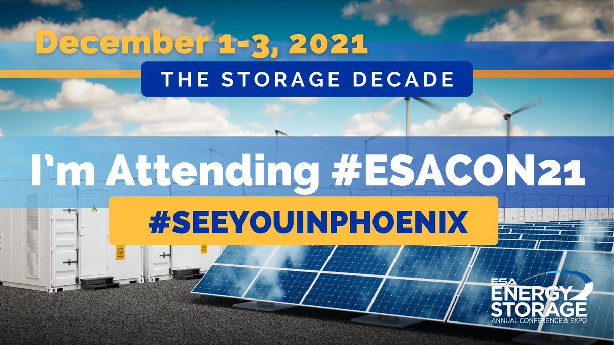 AdvEnergyUnited's tweet photo. We can't wait for @storage_ESA's #ESACon21 - looking forward to discussing #TheStorageDecade in Phoenix this December. #EnergyTwitter
Join us ➡️ https://t.co/QwaHIiZDRE https://t.co/FlUEb6Hxh6