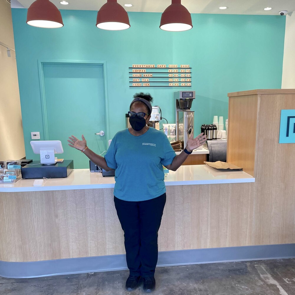 foreverytable's tweet photo. It's #NationalWomensBusinessWeek and we want you to meet our newest Social Equity Franchise candidate, Kathy. 🎉
As a Store Manager enrolled in Everytable University, Kathy is serving up #JustGoodFood at our Azusa location. Stop by and say hello, Monday - Friday 10 am - 6 pm. https://t.co/i07btwCkGP