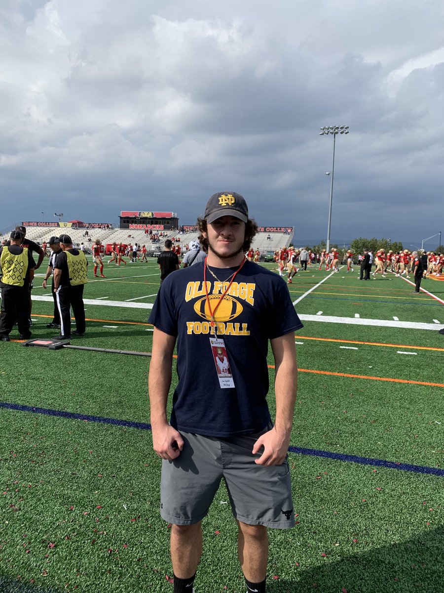 Thank you to <a href="/jeff_knarr/">Jeff Knarr</a> and the entire coaching staff at Kings College for having me on campus yesterday. I had a great time visiting the campus and watching the game! Big win for the Monarchs!#MonarchNation <a href="/CoachCebrosky/">Coach Mike Cebrosky</a> <a href="/Coach_Bantell/">Chris Bantell</a> <a href="/CoachJGorton/">Joe Gorton</a> <a href="/coachmulhern_/">Coach Shane Mulhern</a>