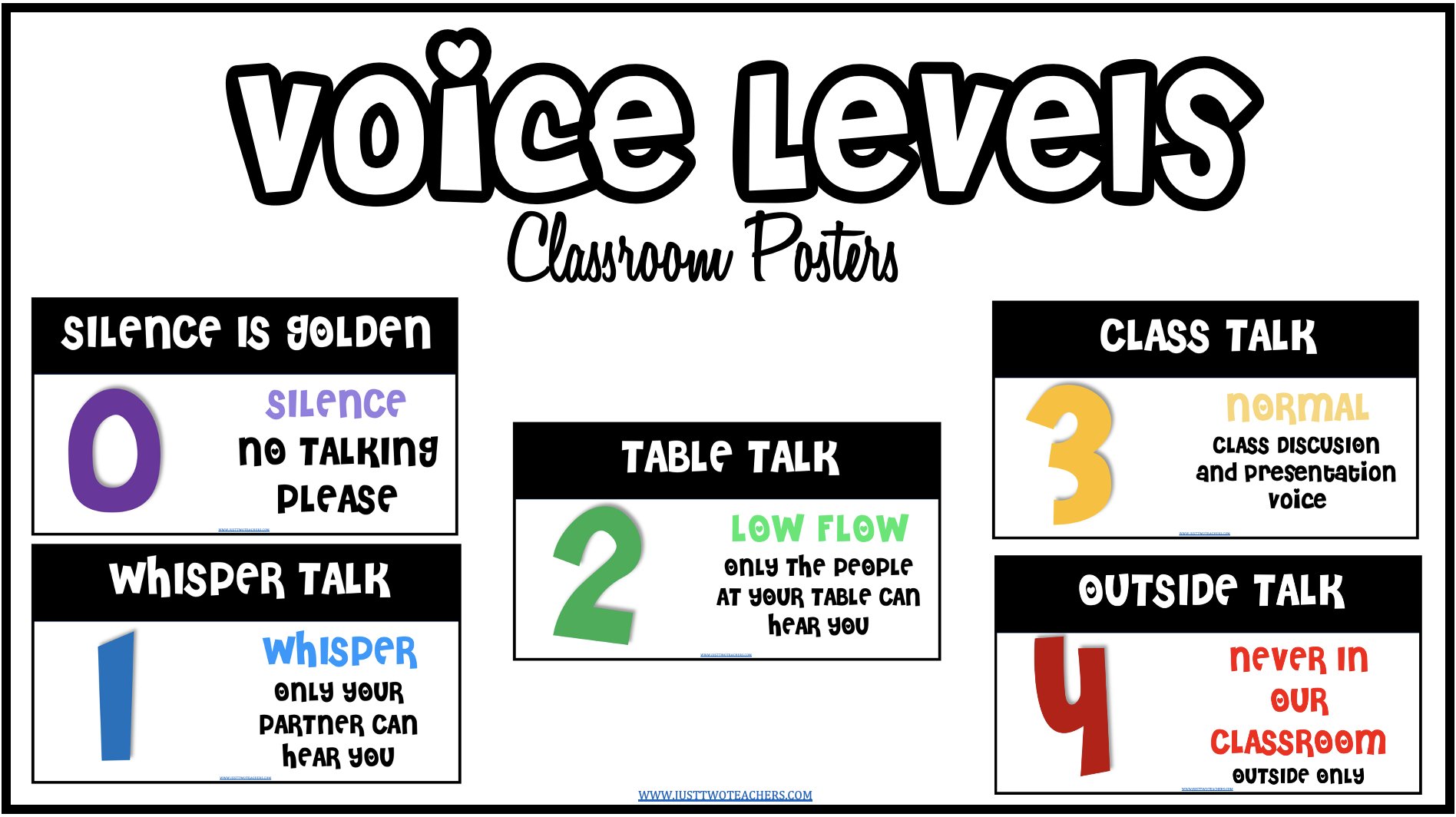 Aaron Grossman on X: Classroom Voice Level posters have been posted to the  management section of the website. There are three different font choices  including Cheri, Disney and Harry Potter. Download for #