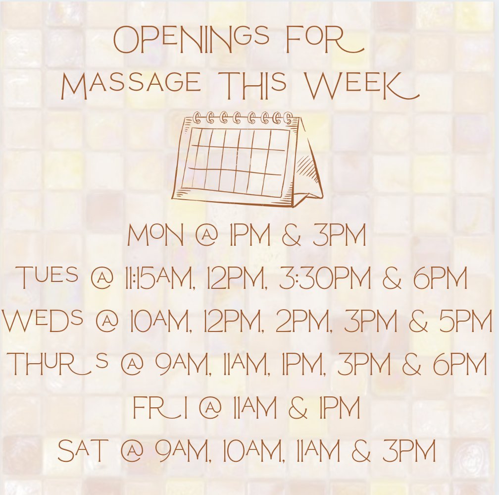 capecodbodywork's tweet image. 🍁Here Are YOUR Opportunities for Self-Care This Week!🍁

📆To Schedule⤵️

📱508-963-1486
📧Info@CapeCodWellnessWorks.com
💻mindbodyonline.com/explore/locati…

🌊#CapeCod ⚓#WellnessWorks 🌊
#OldCapeApothecary #MuscleCalm #SelfCare #NotSelfish #Massage #Infrared #ColorTherapy #Sauna