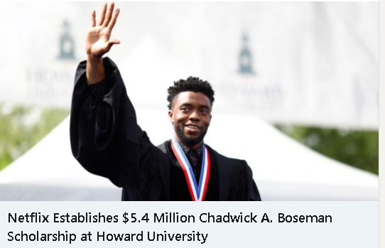 #Netflix Establishes $5.4 Million Chadwick A. #Boseman Scholarship at #Howard #University
https://t.co/8D8BHEFA30 https://t.co/CxzNgXDQl9