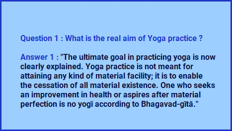 QA 1 : Verse no. 6.15

Now, you can get these QA directly on your Android phone. Please download our Android App from 
<a href="/BhagvadGitaApp/">Bhagavad Gita App</a>