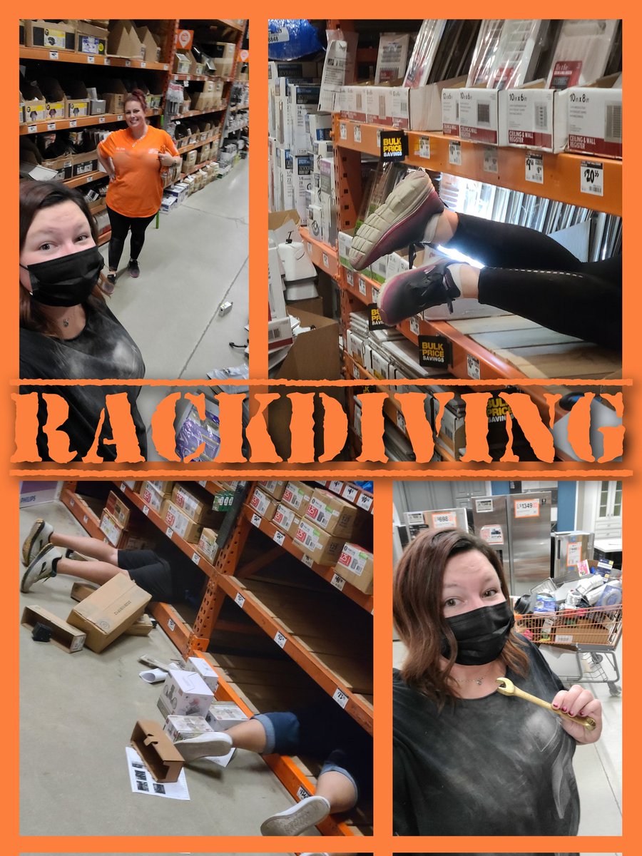 It's our favorite time of year again... our Leadership team rackdiving in prep for inventory!! And I found the golden wrench 🤩 #BittersGETsInvolved  #inventoryprep