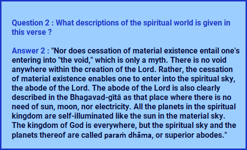 QA 2 : Verse no. 6.15

Now, you can get these QA directly on your Android phone. Please download our Android App from 
<a href="/BhagvadGitaApp/">Bhagavad Gita App</a>