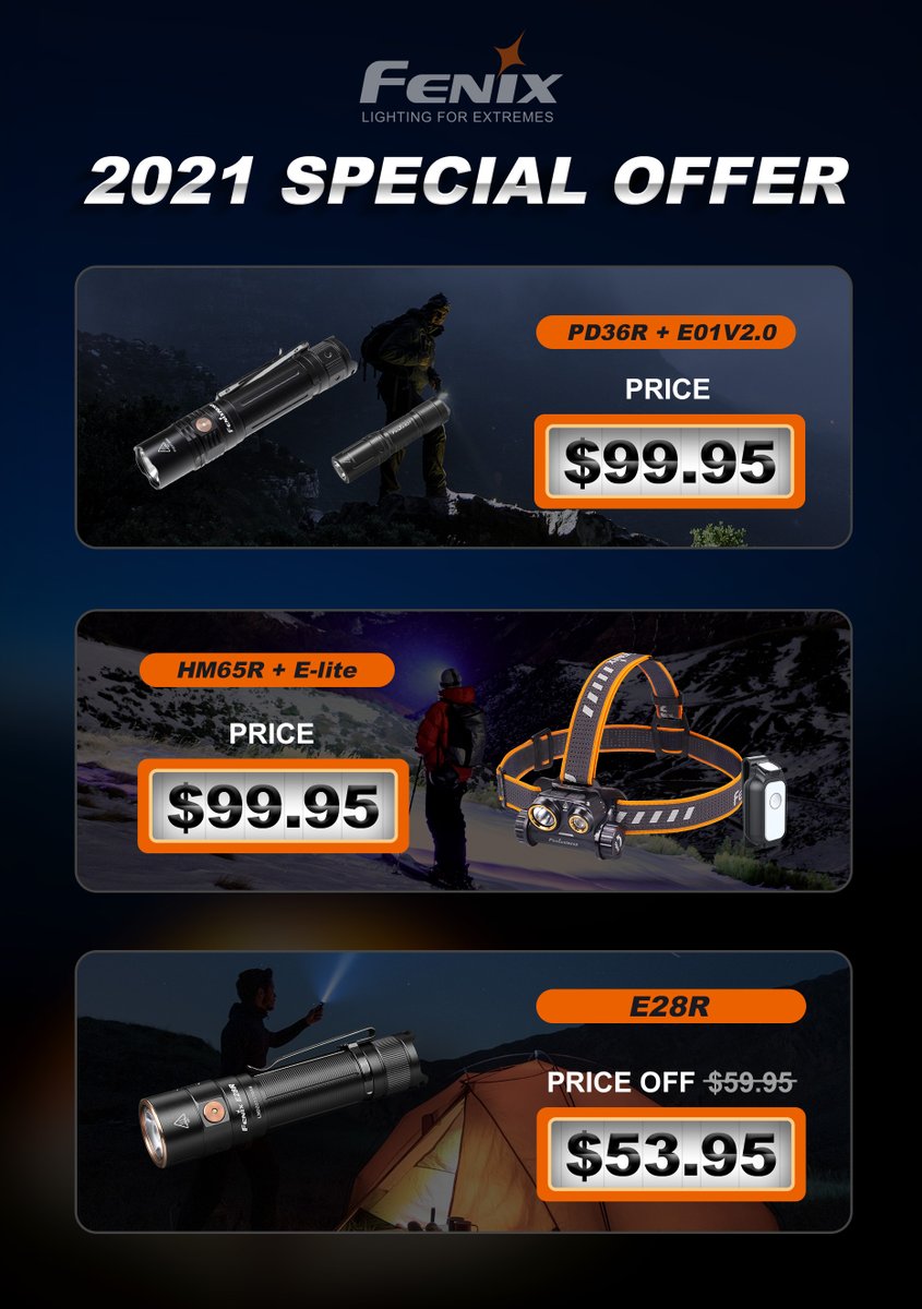 FenixProducts's tweet photo. 2021 Fenix Holiday Promotion
The annual promotion is here again.
For more information, please click: https://t.co/CHKIlrRtGR
#FenixHolidayPromotion #getonefree https://t.co/jESYzpvaEO