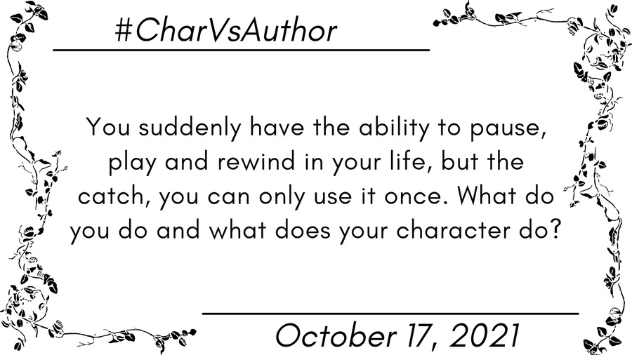 WindheartCogs's tweet photo. #CharVsAuthor
Me: This feels like a trick question. If I can only pause, play &rewind once, if I choose to pause or rewind do I ever get to 'play' again or am I stuck going backwards or unmoving? Or do I get to do them all once?
Sgt Jema: I agree. Trick question. Don't trust it. https://t.co/v4NLrrOUnF