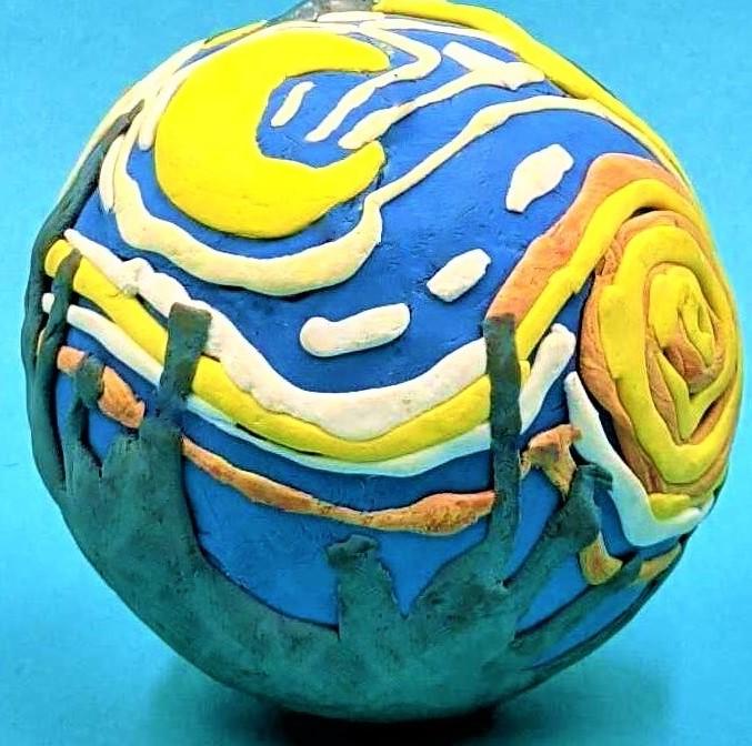 For the Love of Art! Painting, collage, and clay—you name it, kids love it! In this class Kidcreate studios' class, your child will experiment with many different types of art while they make Van Gogh globes, dot-to-dot like Seurat and more. conta.cc/3BMfLBs