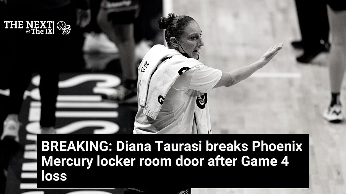BREAKING: Diana Taurasi breaks Pheonix Mercury locker room door after Game 4 loss