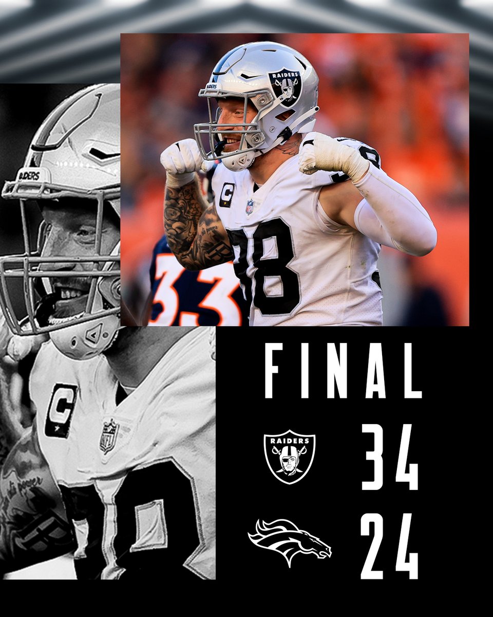 Took care of business.

#LVvsDEN | #RaiderNation