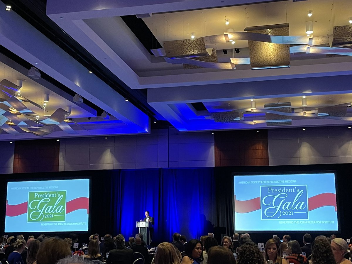 SARTIVF's tweet photo. President’s gala at #ASRM21 to support #IVF #research #StartwithSART @ReprodMed https://t.co/UNWEu1VaOU