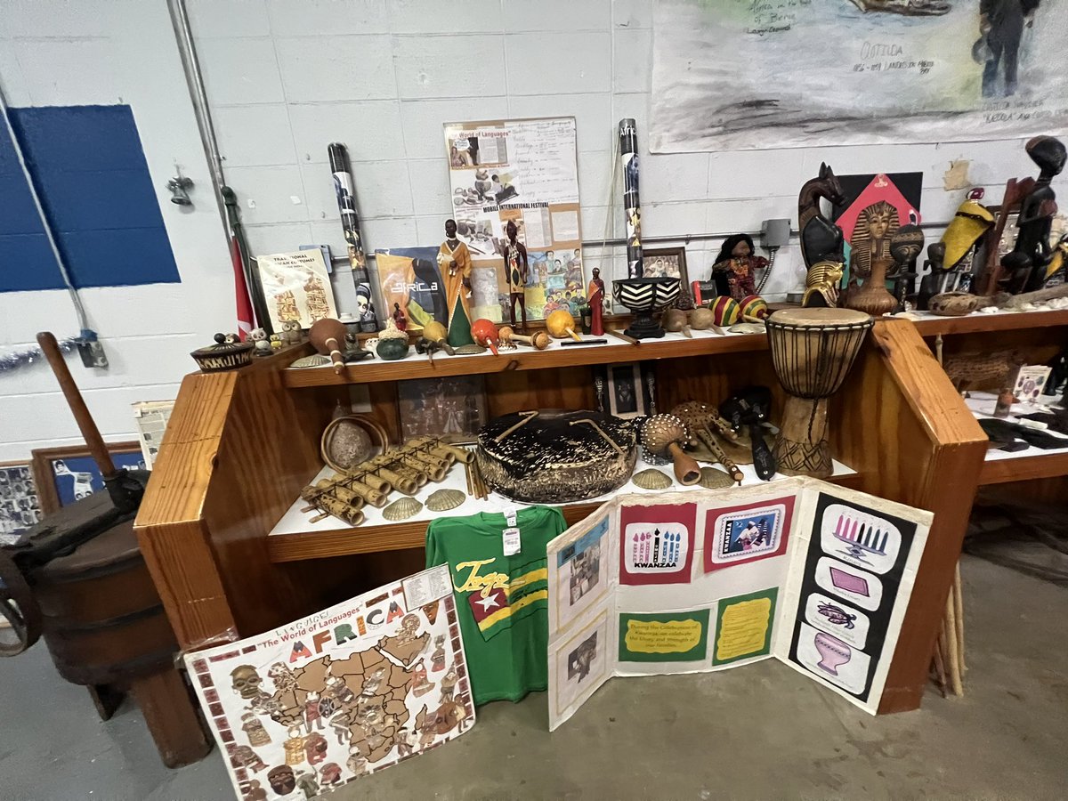 Lilli709153251's tweet photo. A big thank you to Mr. Cleon Jones for letting my classmates and I visit the Whippets Den at MCTS and experience the tremendous displays of African artifacts and memorabilia. #AFRusa21 https://t.co/lt8umSKZzG