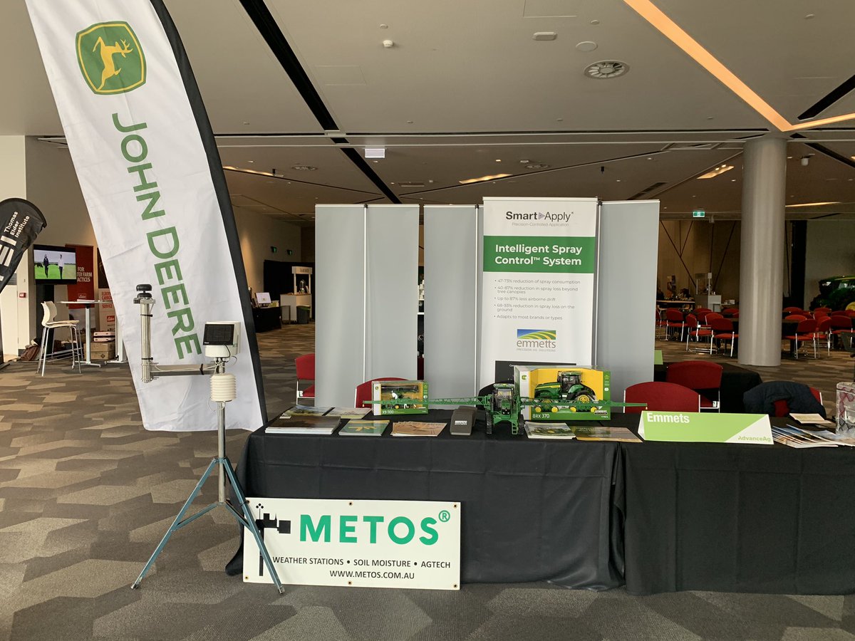 Here at #advanceag featuring <a href="/MetosANZ/">MetosANZ</a> Eco D3 #deltaT! Come to the <a href="/EmmettsGroup/">Emmetts</a> stand for all of your #precision needs!