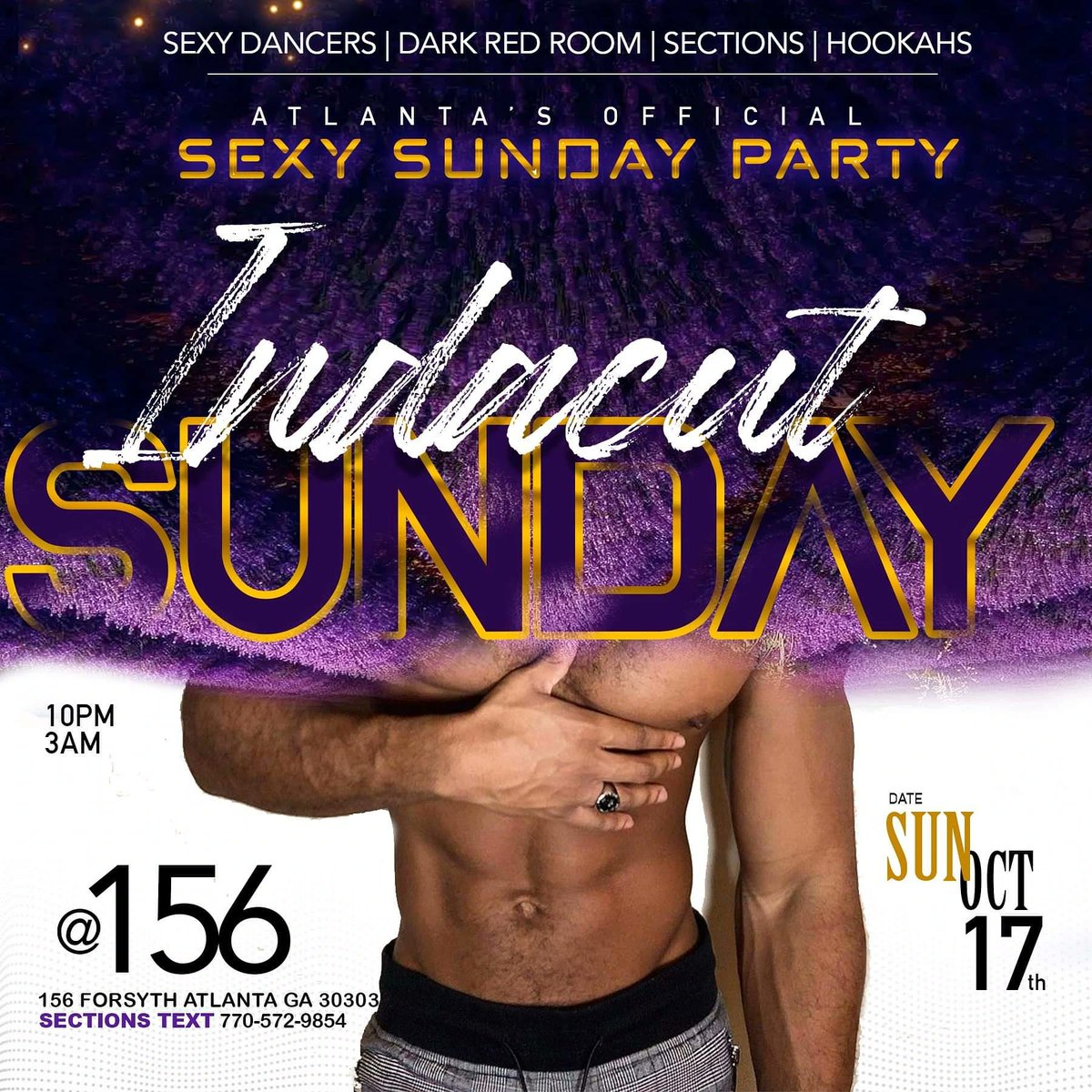 Indacut_atl's tweet photo. TONIGHT ITS GOING DOWN
INDACUT SUNDAY WALL2WALL MEN
FREE ENTRY TIL12:30
11P 3A
DANCERS
2 PARTY ROOMS
HOOKAH
156 FORSYTH ST 30303
SECTIONS TXT 7705729854 https://t.co/kVpNbBEYei
