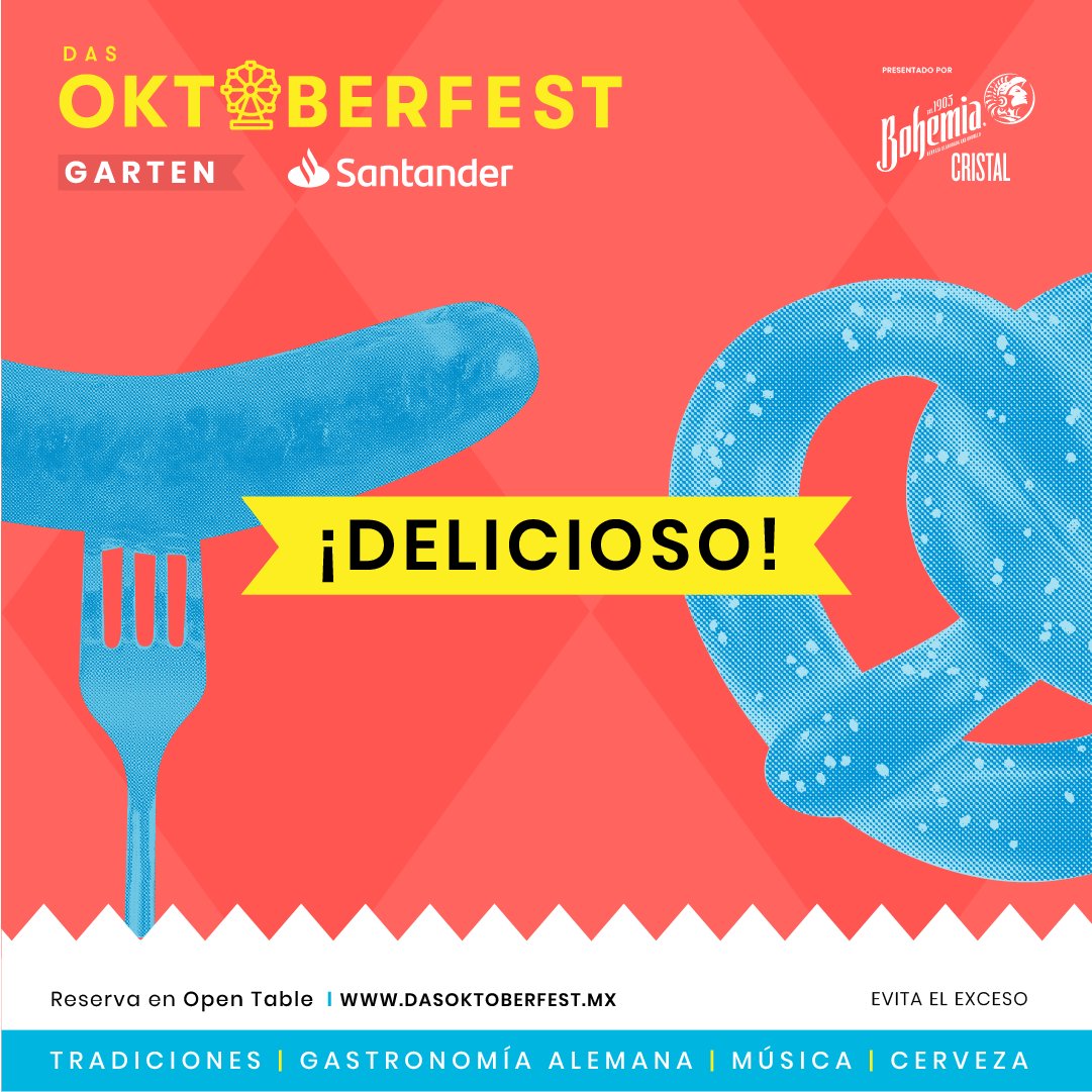 Pretzels, salchichas y otras joyas de la gastronomía alemana llegan a Restaurante Campo Marte con #DasOktoberfestCDMX 🥨🌭🍖🍻🇩🇪 

Reserva tu mesa en <a href="/opentablemx/">HOTEL DLUXE</a> 🤳 y recibe una cerveza @bohemiacdmx Cristal de cortesía *hasta agotar existencias*

📱 Info. en nuestra bio