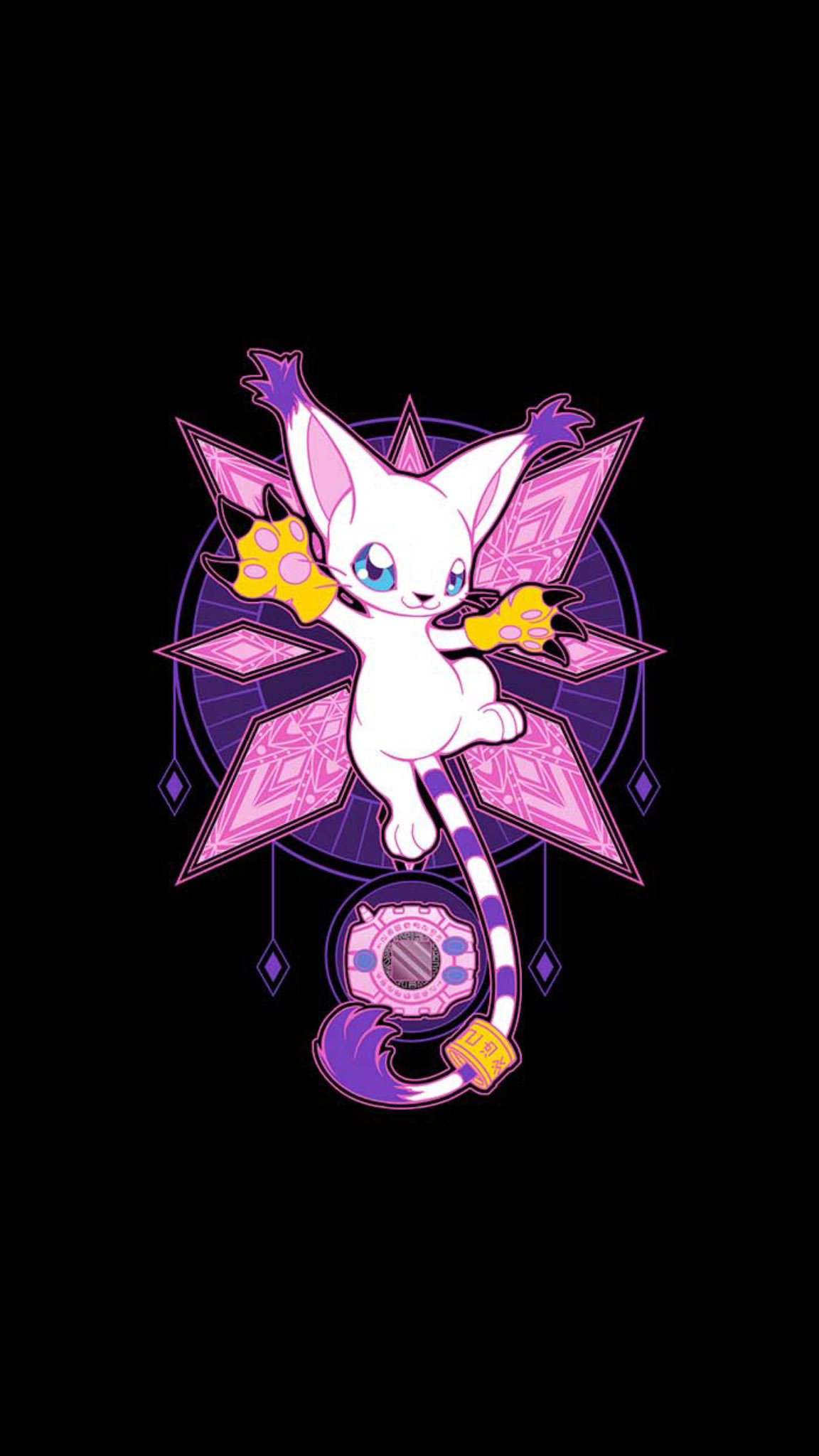 Digimon of light Angewomon  Angel wings  Cat Gatomon Tattoo  Digimon   Sticker  TeePublic