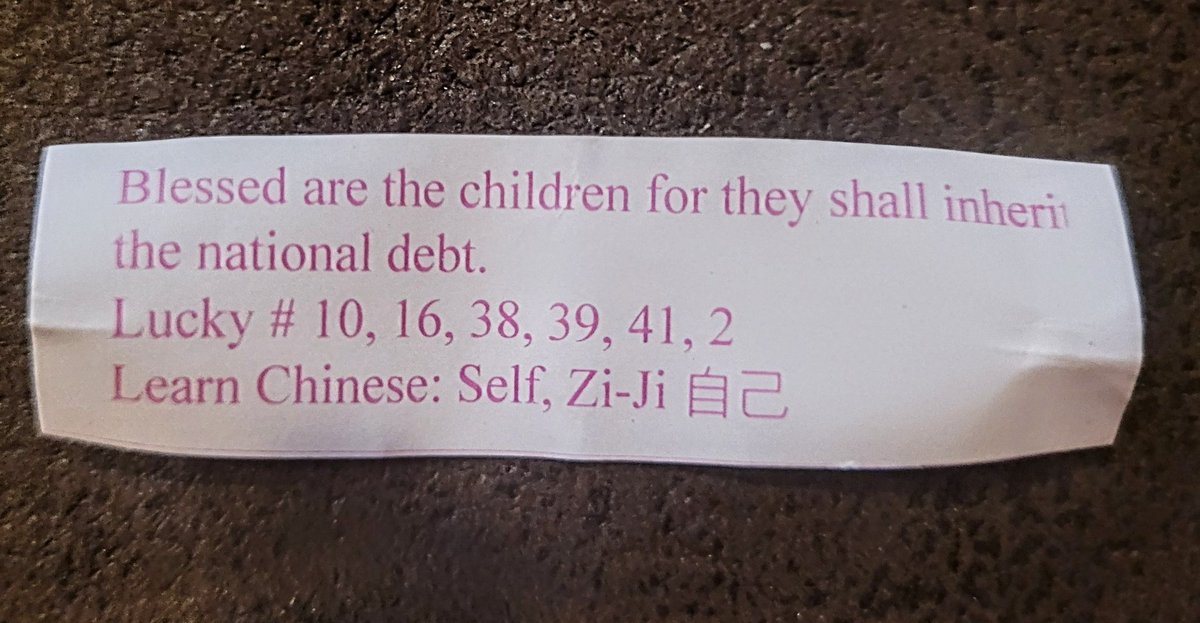 Inspirational message in my cookie today... 🤣