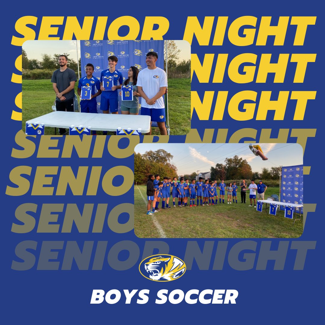Honoring our Seniors this past week. Dan Schafhauser, Josiah Martinez, and our Manager: Joseline Chacon. 

#tigers #tigernation #tcsnj #highschoolsports #soccer
