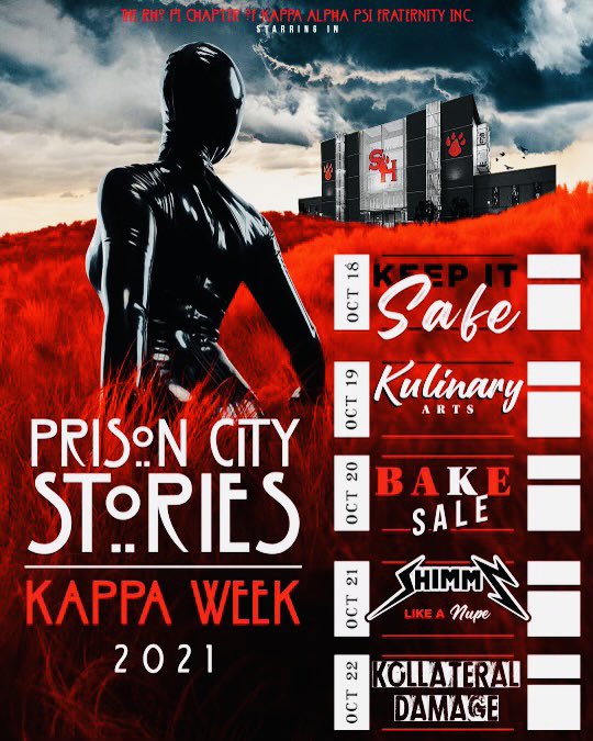 chandlergreen36's tweet photo. Its HomeKoming Week‼️ Prison City Stories Koming to a Yard near you🗣
#SHSUHomeKoming2K21 #KAPPAWEEK #SHSU #SHSU25 #SHSU24 https://t.co/1eVsT7FBXU