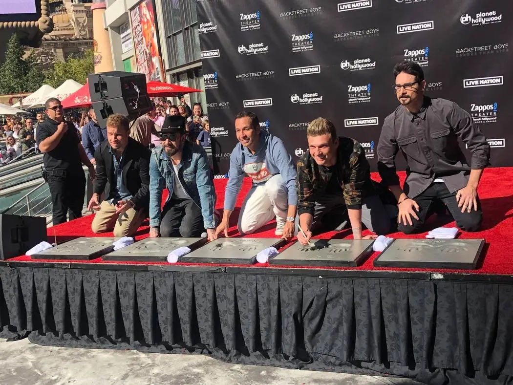 bsb25years's tweet photo. @ForeverRebel Hi Rose, do you know where our @backstreetboys hand prints are? I know they are on the strip, but not sure exactly. https://t.co/9myQpsaQgB