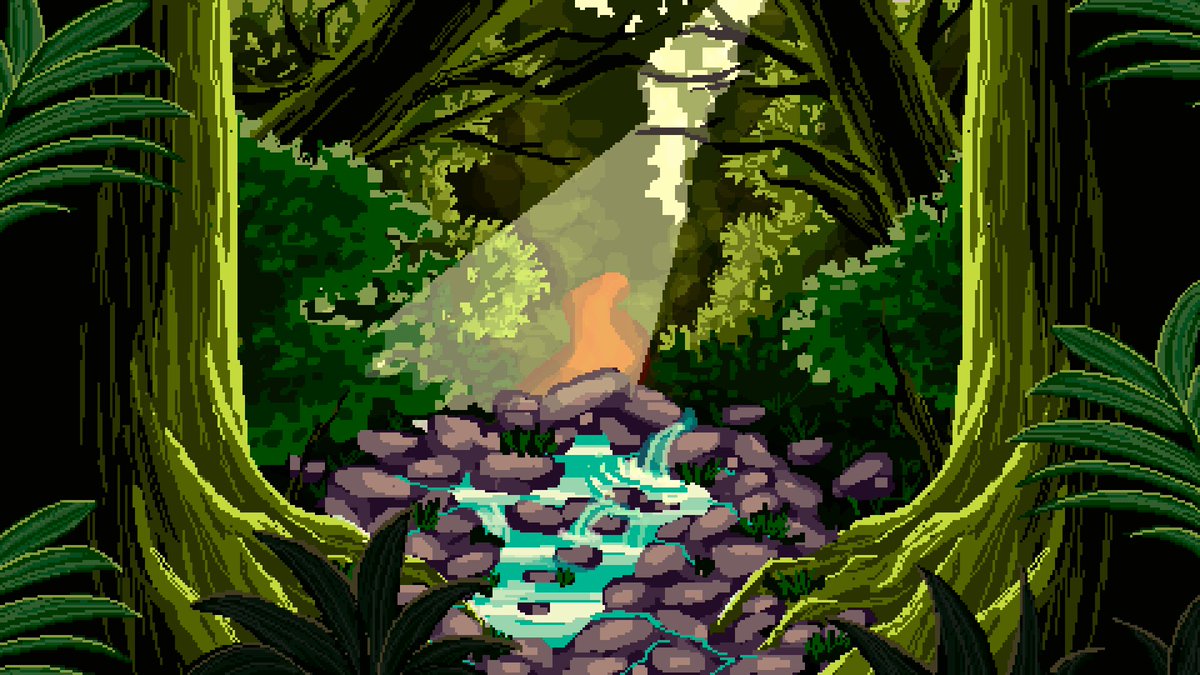 Pixel art jungle.
---
Website and other social media: linktr.ee/pixel919
#pixelart #ドット絵  #background