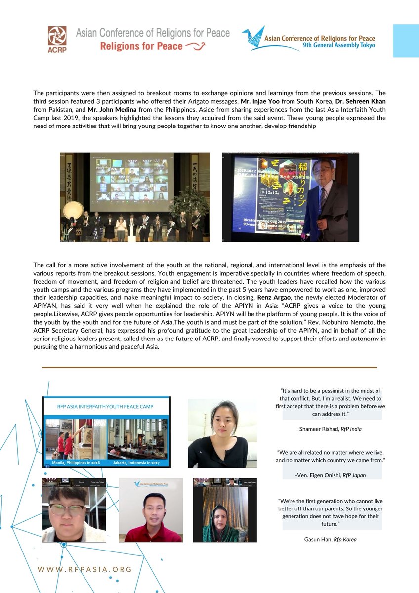 Asian Conference of Religions for Peace/ ACRP tweet media
