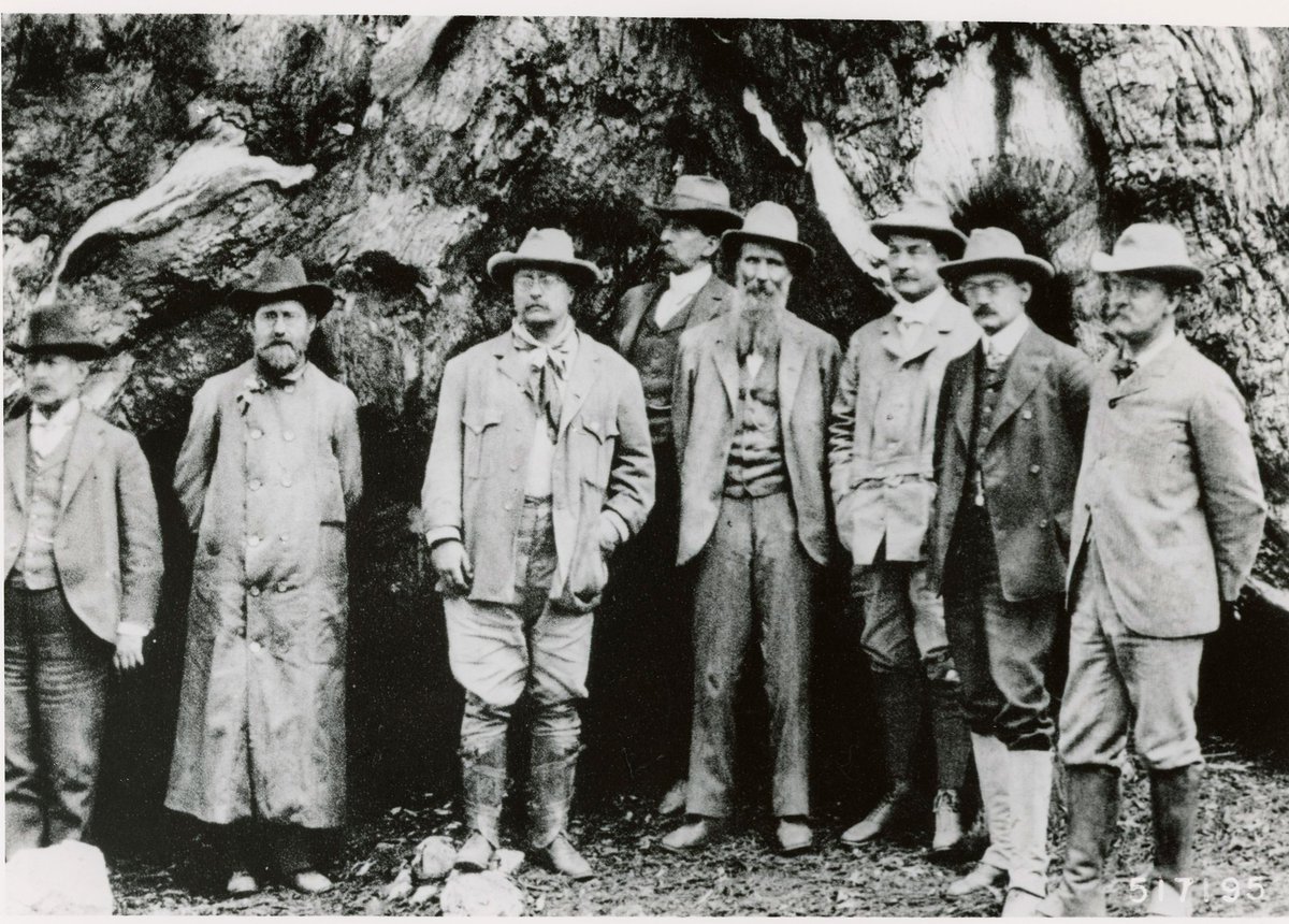 CALIFORNIA
#GiffordPinchot #TheodoreRoosvelt #GiffordPinchot #JohnMuir and others in a #sequoiagrove #YosemiteNationPark
Creator(s):Department of Agriculture. Forest Service. 7/1/1905-  (Most Recent)
Department of Agriculture. Bureau of Forestry. 7/1/1901-7/1/1905  (Predecessor)