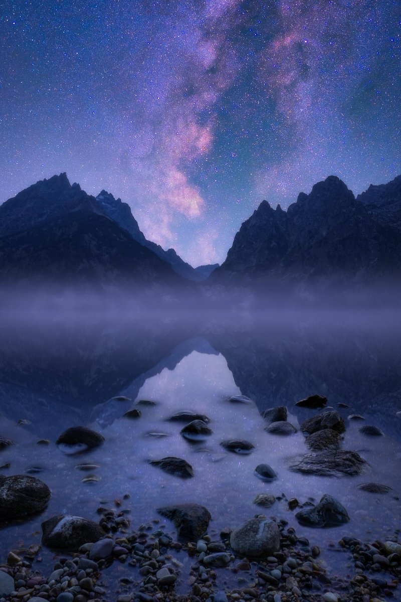 RT @redditSpacePorn: Milky Way at Jenny Lake in Grand Teton National Park! https://t.co/ox3j2Zz0az