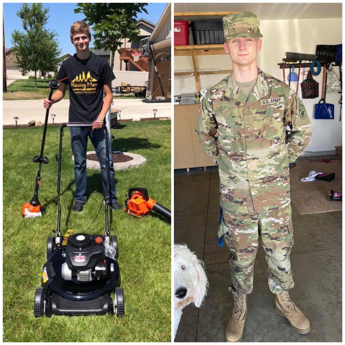 Dante’ who completed our 50 yard challenge in 2019 has joined the US Army. A true hero! His mother has raised a wonderful young man  . Thank you for your service Dante’!