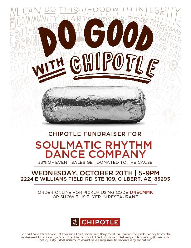 make sure you come to our chipotle night next wednesday to support SRDC!